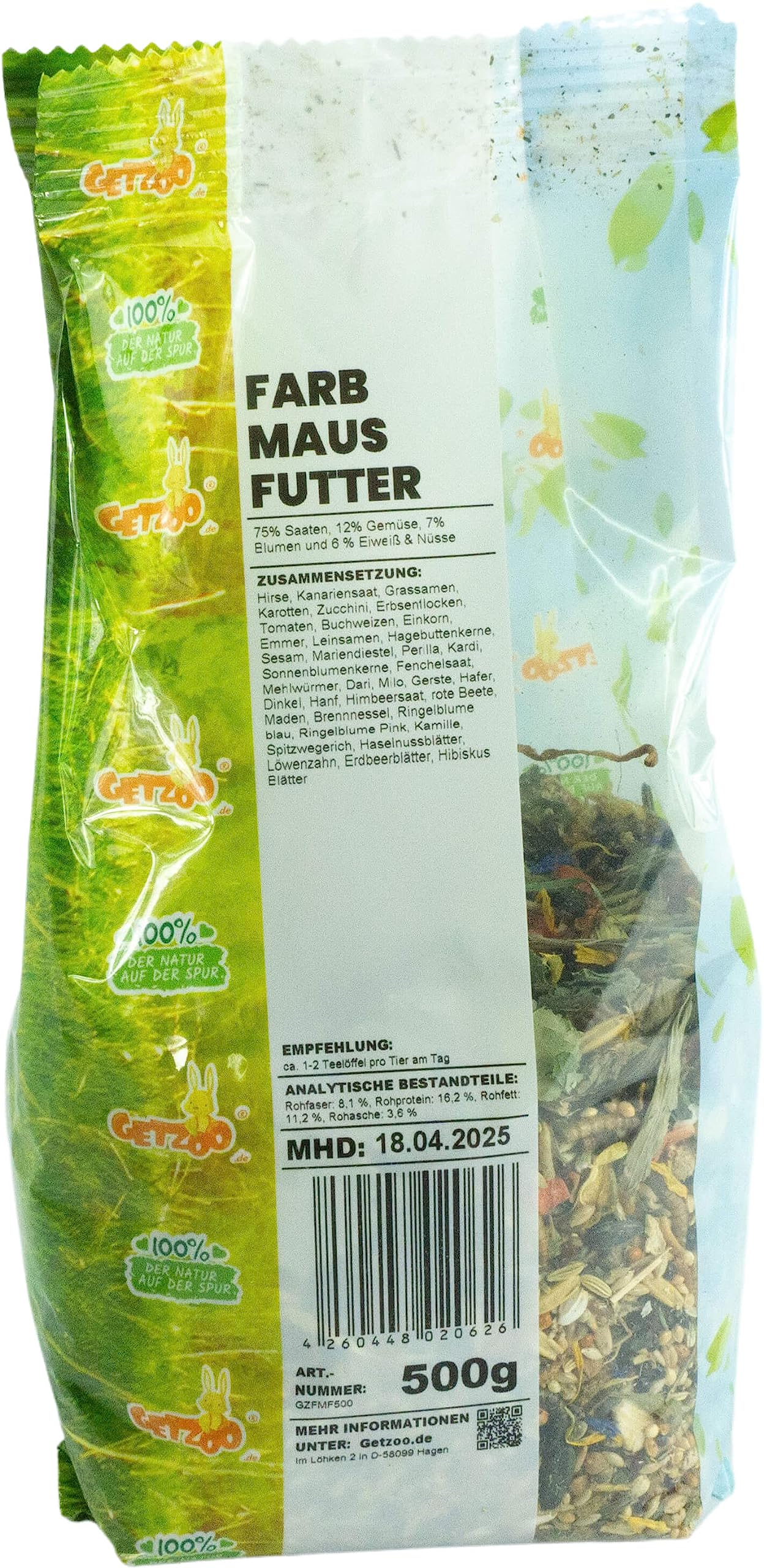 getzoo-farbmausfutter-500-g-ausgewogene-k-rnermischung-mit-tierischem-eiwei image 3