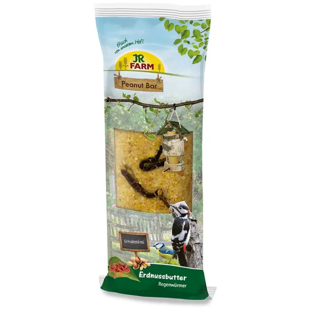 jr-farm-garden-pbar-erdnussbutter-regenw-rmer-350g-wildvogelfutter-rolle image 1