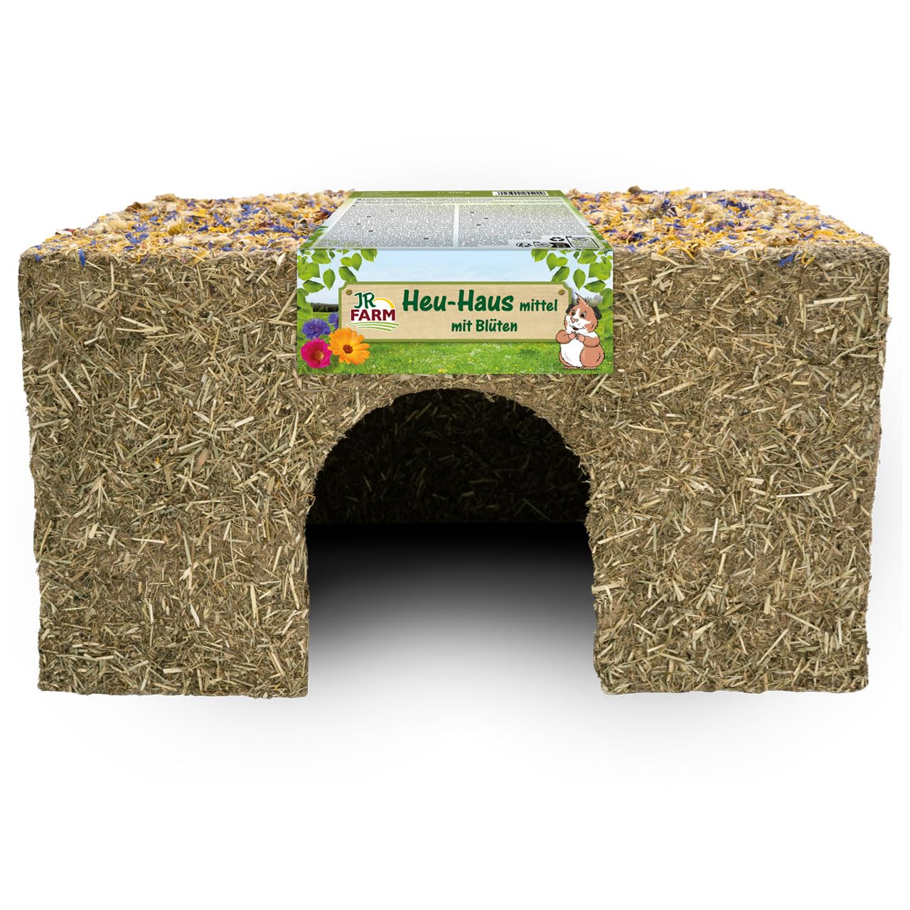 jr-farm-heu-haus-bl-te-mittel-300-g-essbares-nagerhaus image 6