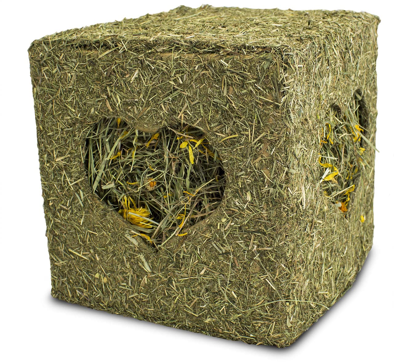 jr-farm-heu-w-rfel-gro-mit-bl-ten-450-g-bergwiesenheu-box-19-x-19-x-19-cm image 1