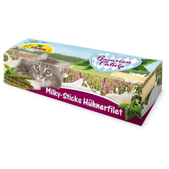 jr-farm-bavarian-catnip-milky-sticks-h-hnerfilet-35g-kausnack-f-r-katzen image 1