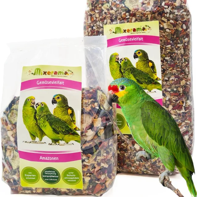 mixerama-amazonen-gem-sevielfalt-1-kg-papageienfutter-ohne-pellets image 1