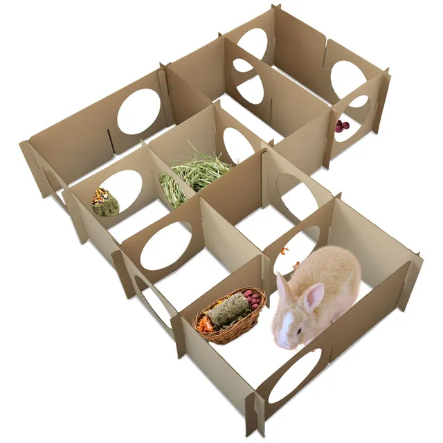 jr-farm-plasticfree-gras-labyrinth-kaninchen-spielzeug-14-platten-26-x-58-cm image 1
