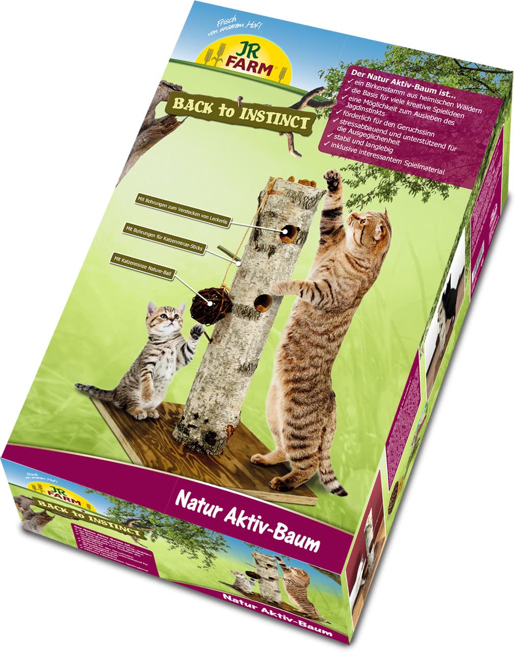 jr-farm-cat-back-to-instinct-nature-active-tree-kratz-und-spielstamm-aus-birke image 3