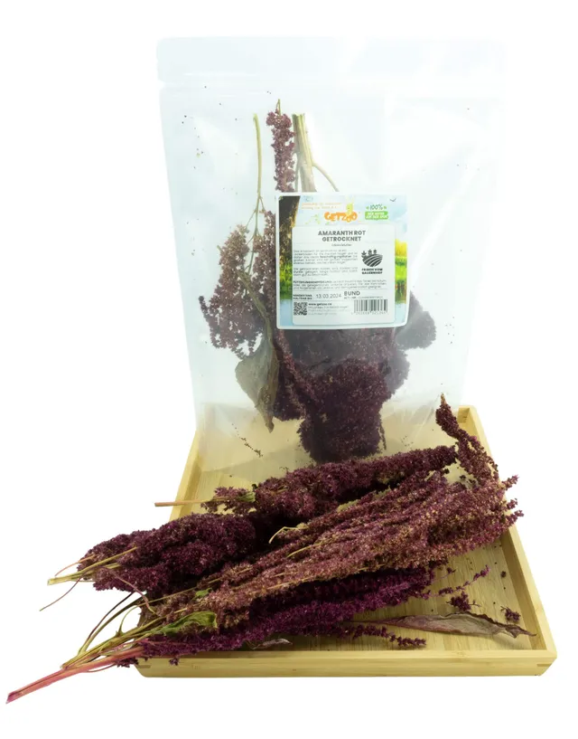 getzoo-amaranth-rot-getrocknet-bund-erlebnisfutter-f-r-nager image 1