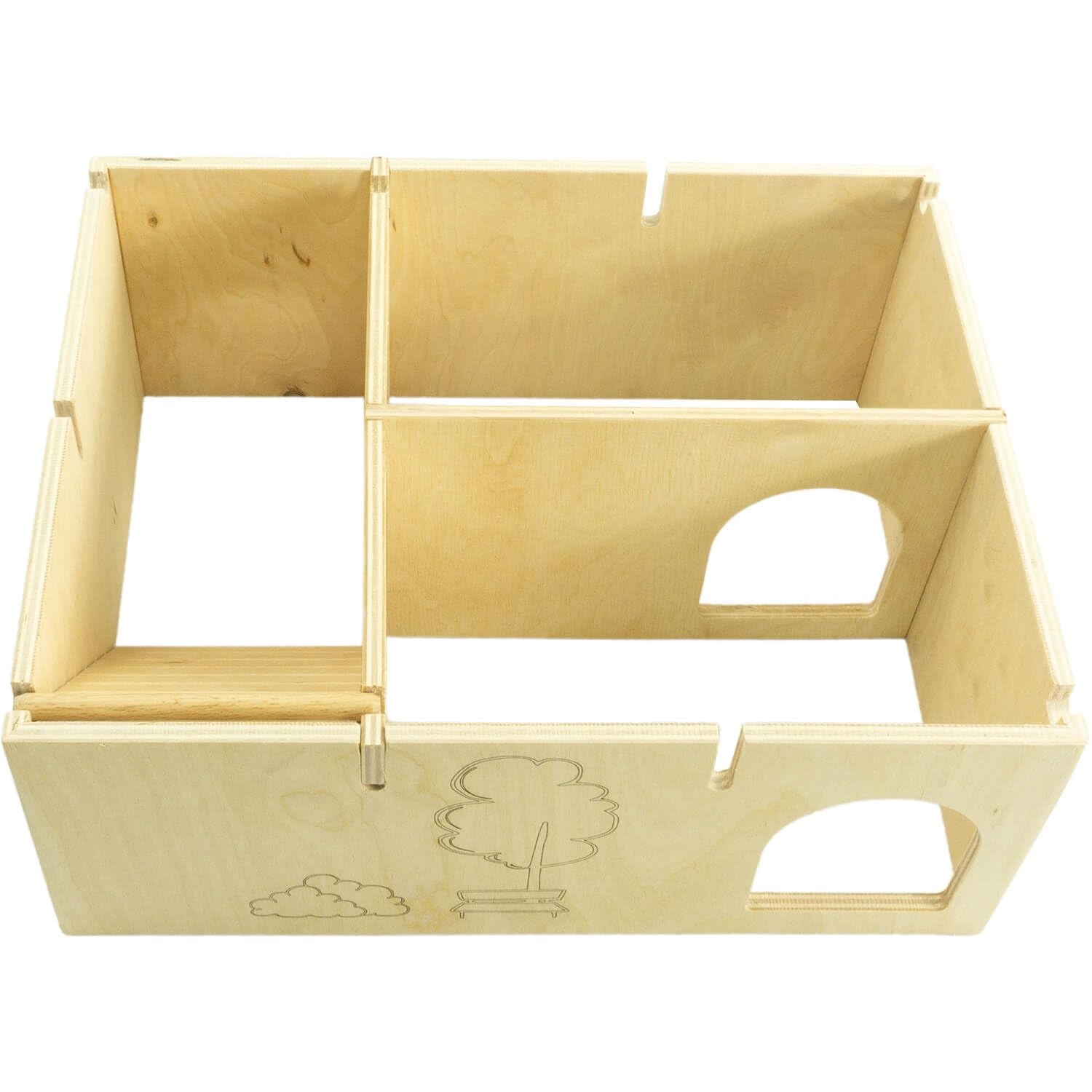 getzoo-wohnhaus-eduardo-kleintierhaus-aus-multiplex-holz-31x25x13-cm-mit-leiter image 4