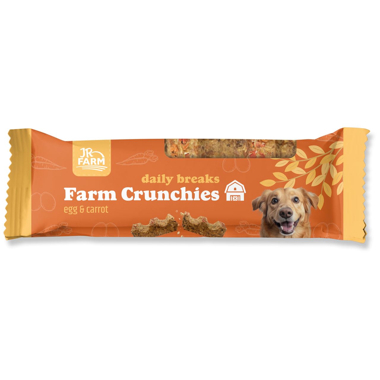 jr-farm-dog-farm-crunchies-ei-karotte-gem-se-riegel-2-x-60-g image 1