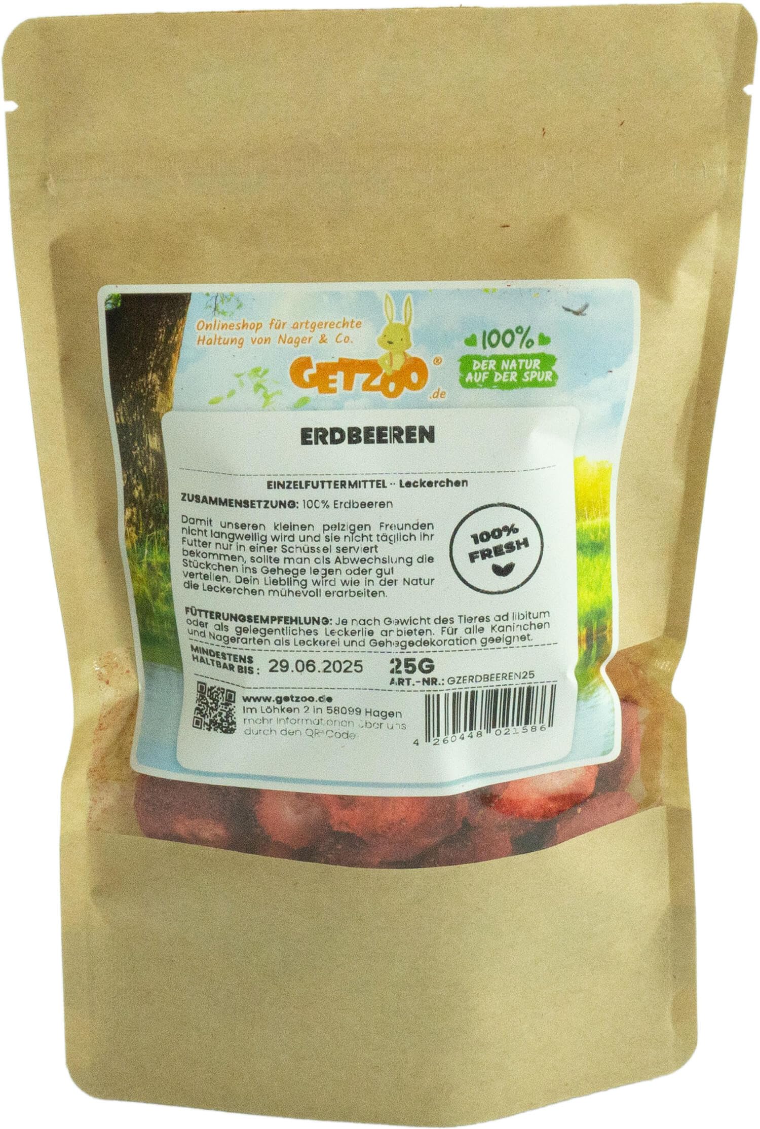 getzoo-erdbeeren-25-g-schonend-getrocknete-erdbeerst-cke-f-r-nager image 4