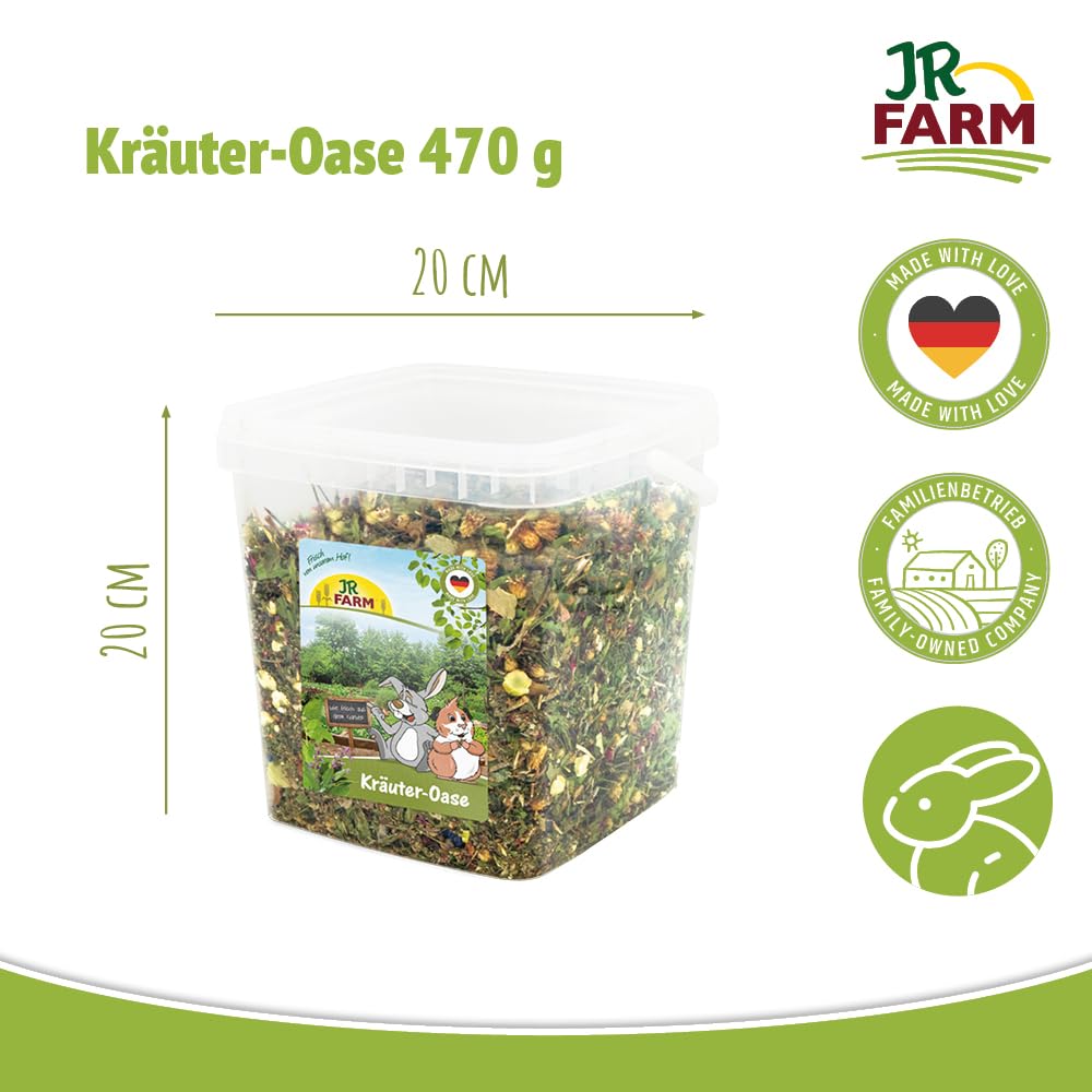 jr-farm-kr-uter-oase-470-g-im-eimer-kr-utermischung-f-r-zwergkaninchen-und-nager image 2