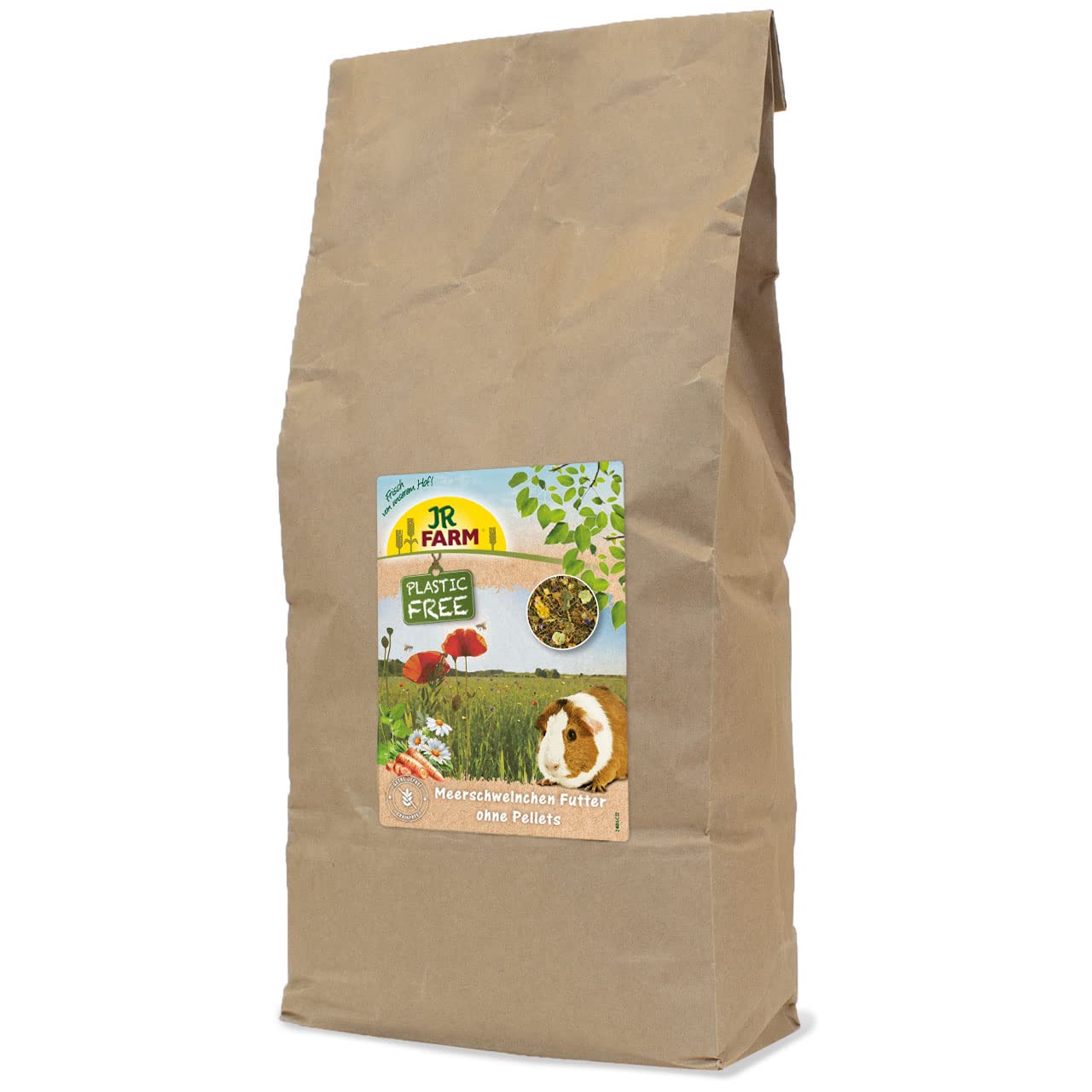 jr-farm-plasticfree-meerschweinchen-ohne-pellets-2-kg-getreidefreies-heu-kr-uter image 1