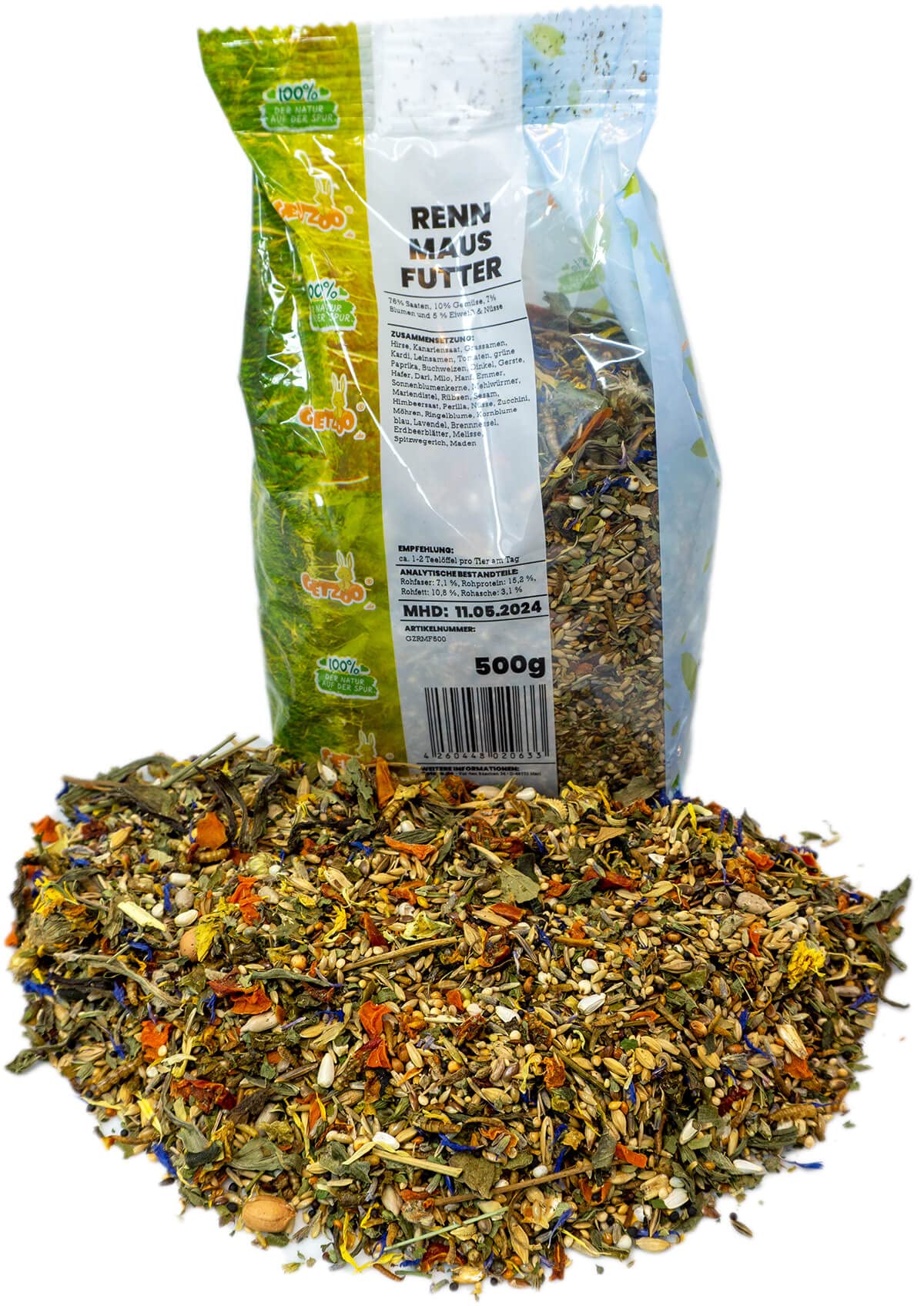 getzoo-rennmausfutter-500-g-naturnah-mit-tierischem-eiwei image 4