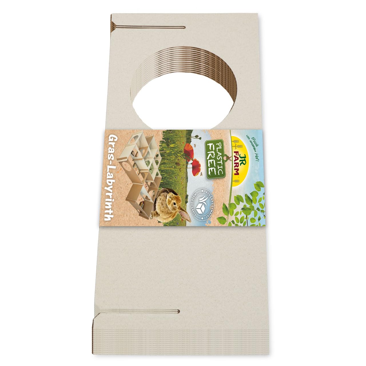 jr-farm-plasticfree-gras-labyrinth-kaninchen-spielzeug-14-platten-26-x-58-cm image 2