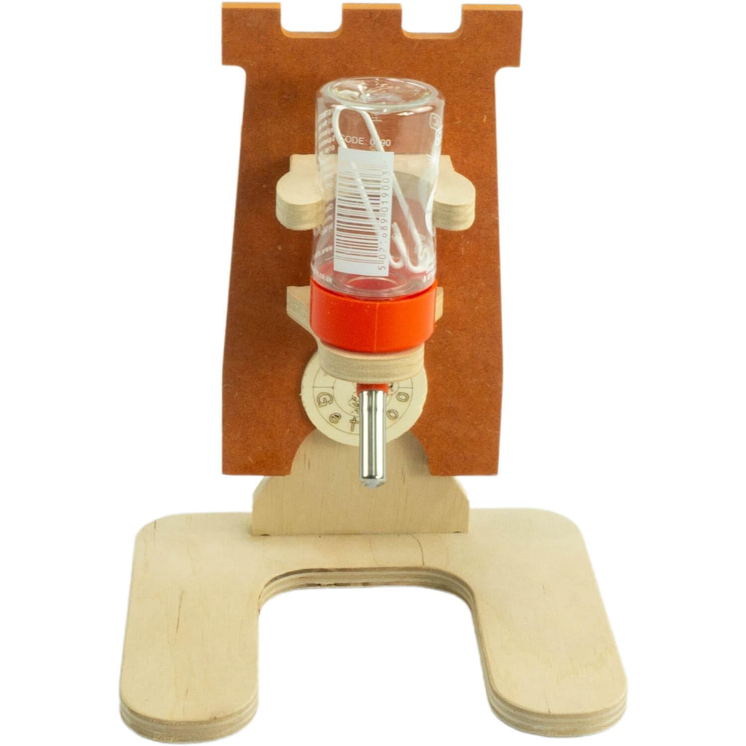 getzoo-burgtr-nke-aus-holz-orange-classic-trinkflasche-75-ml image 2