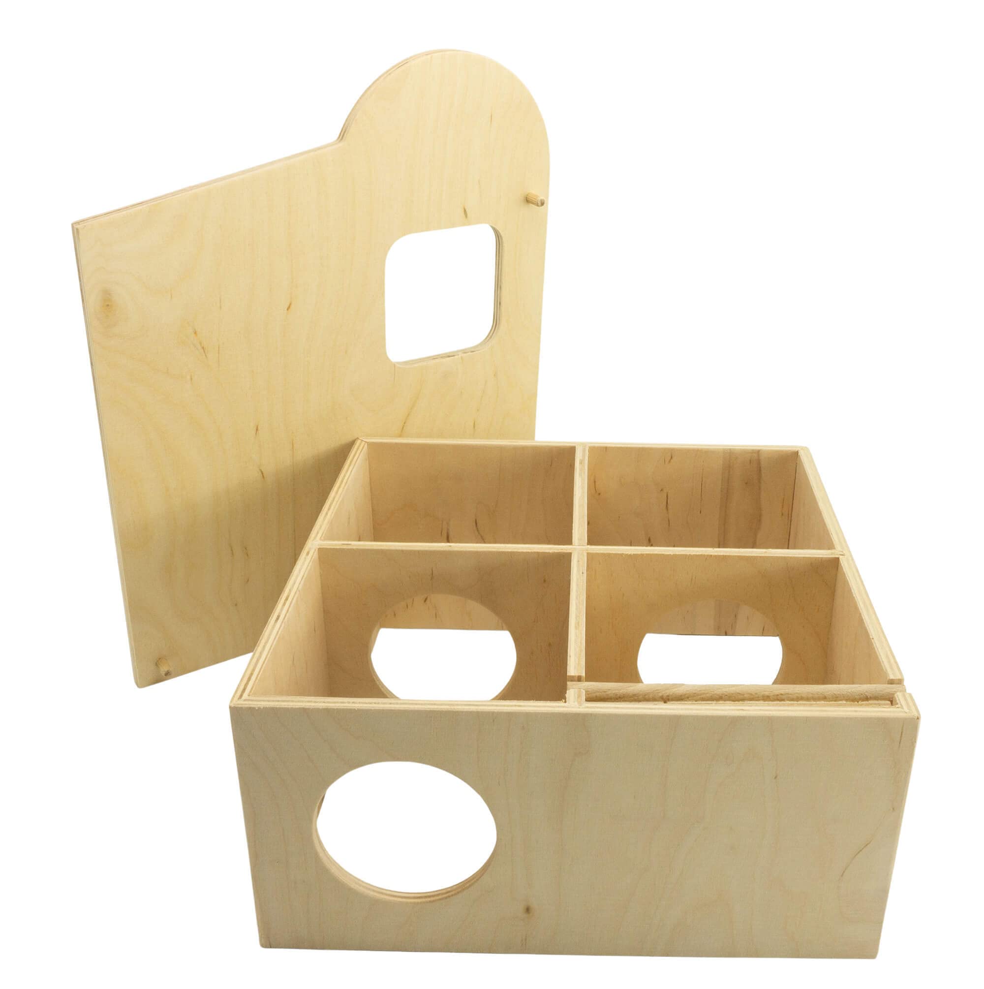 getzoo-wohnhaus-nido-mit-schieferdach-25x25-cm-hamsterhaus-vierkammer image 2