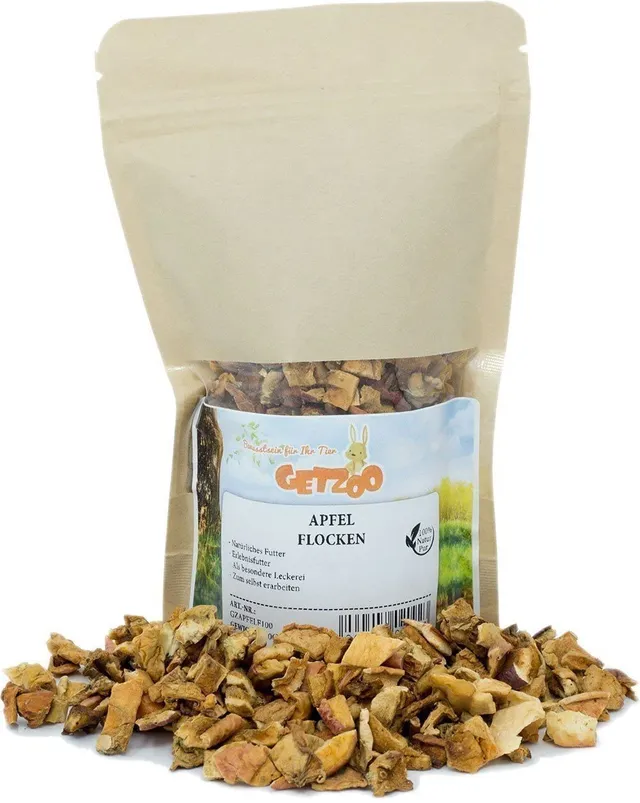 getzoo-premium-apfelflocken-100g-nat-rlicher-snack-f-r-kaninchen-meerschweinchen image 1