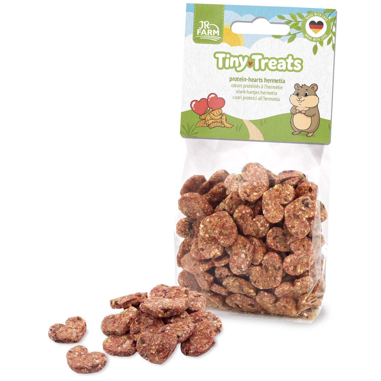 jr-farm-tiny-treats-protein-hearts-hermetia-kleintier-snack-100-g image 1