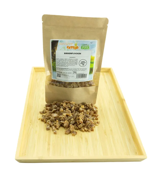 getzoo-premium-birnenflocken-75g-nat-rlicher-ballaststoffreicher-snack-f-r-naget image 1