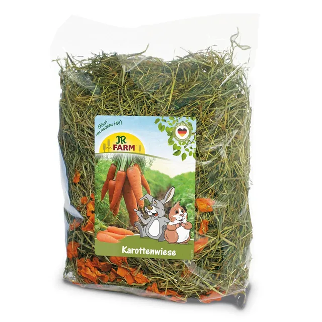 jr-farm-karottenwiese-premium-heu-mit-karotte-f-r-nager-500-g image 1
