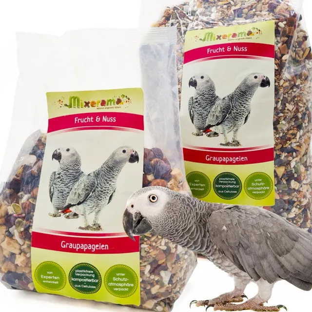 mixerama-graupapageien-frucht-nuss-nat-rliches-papageienfutter-basismischung image 1