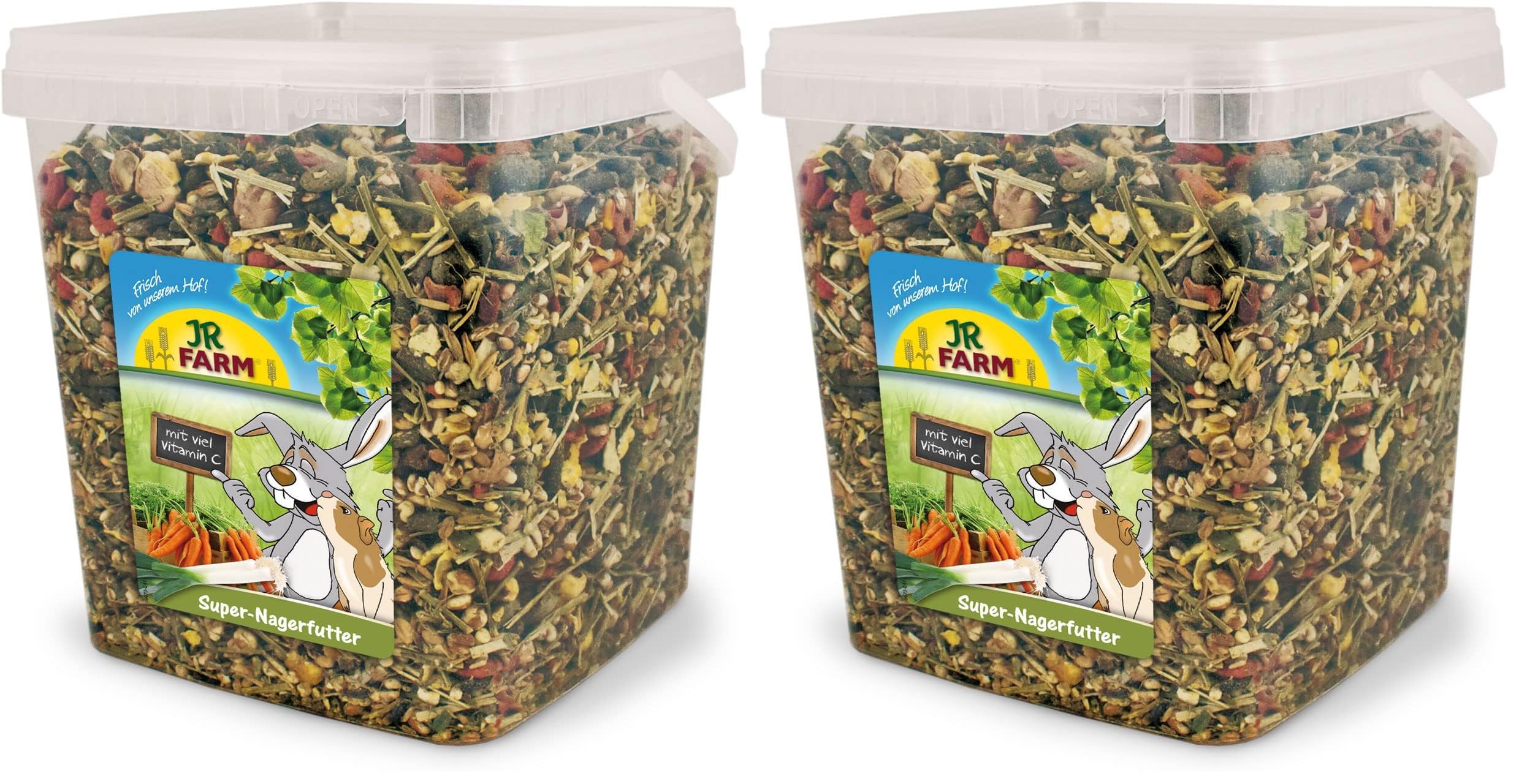 jr-farm-super-nagerfutter-5-l-eimer-2-5-kg-hauptfutter-f-r-kaninchen-meerschwein image 2