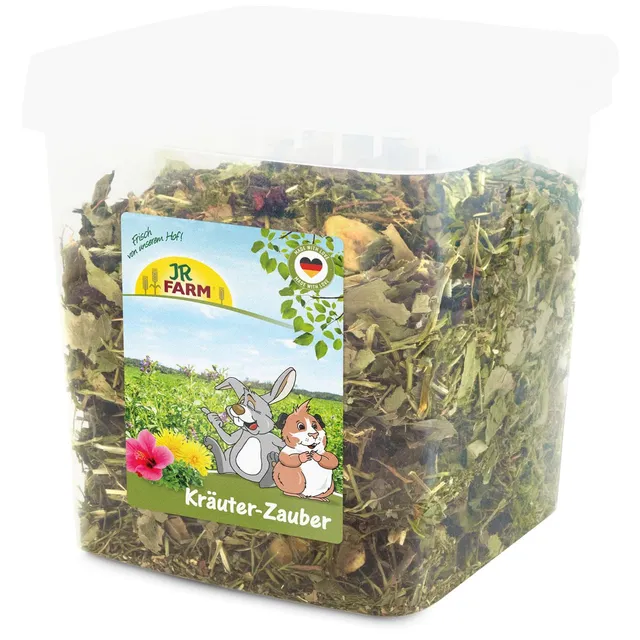 jr-farm-kr-uter-zauber-450g-im-eimer-kr-utermix-f-r-zwergkaninchen-und-nager image 1