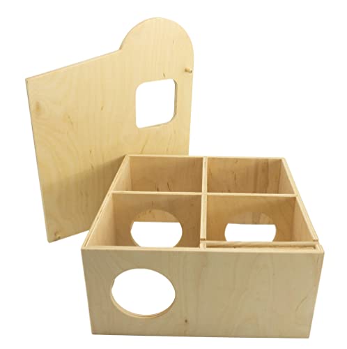 getzoo-wohnhaus-nido-mit-schieferdach-25x25-cm-hamsterhaus-vierkammer image 8