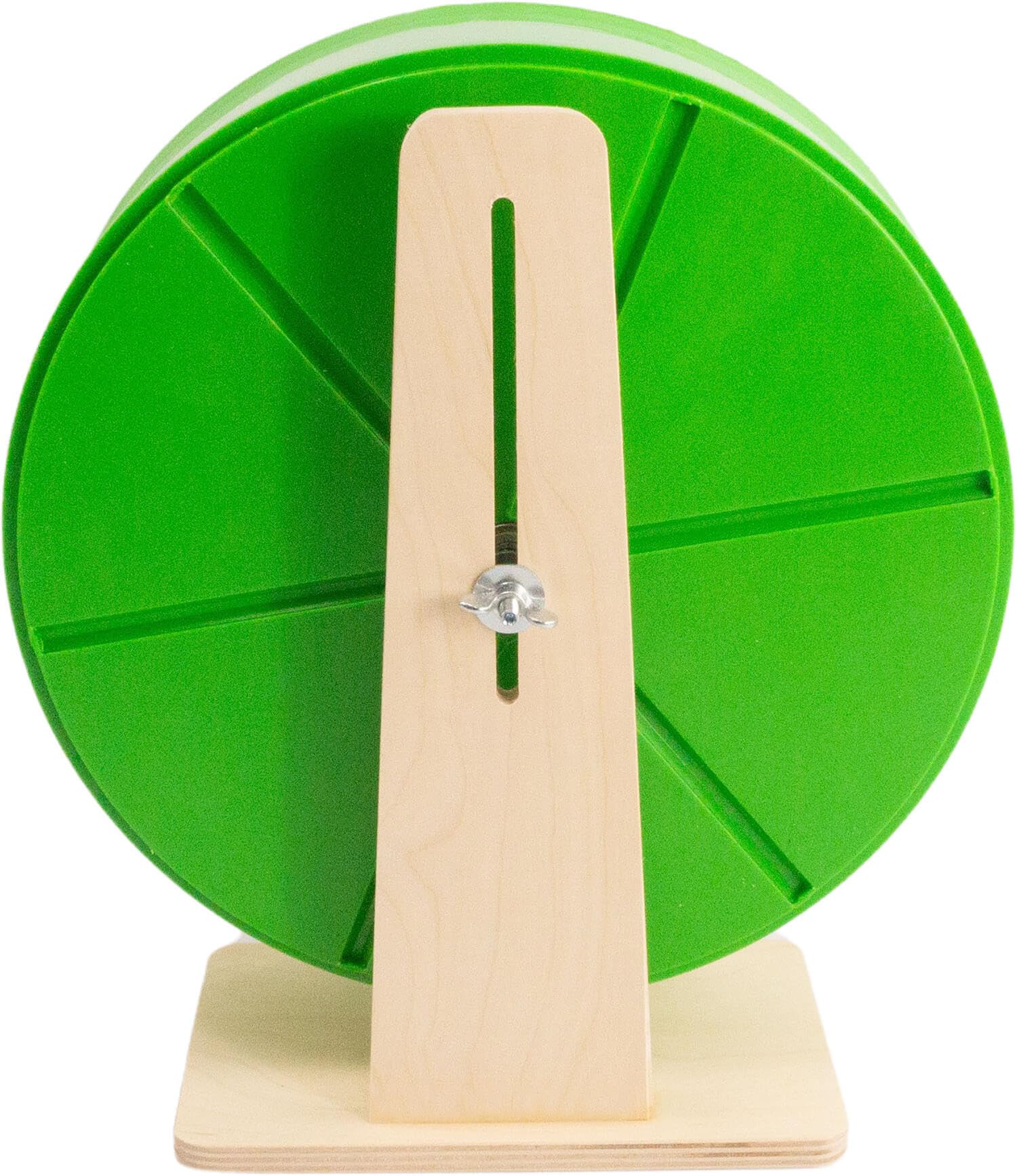 getzoo-laufrad-27-cm-waldgr-n-kunststofflaufrad-mit-holzstandfu-und-korkeinlage image 5