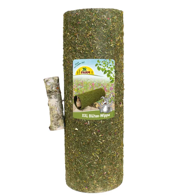 jr-farm-xxl-bl-ten-wippe-1-7-kg-heutunnel-mit-bl-ten-f-r-nager image 1