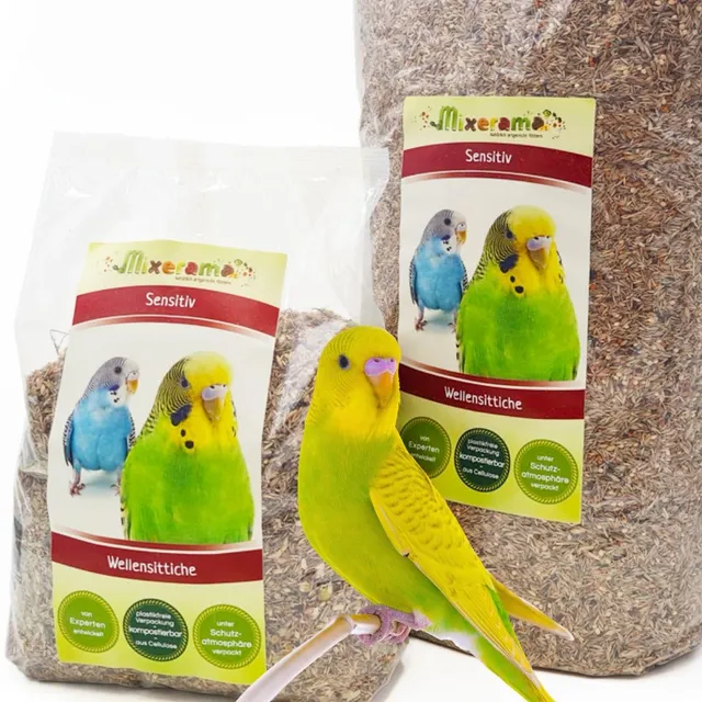 mixerama-wellensittiche-sensitiv-basismischung-vogelfutter-bei-megabakteriose image 1