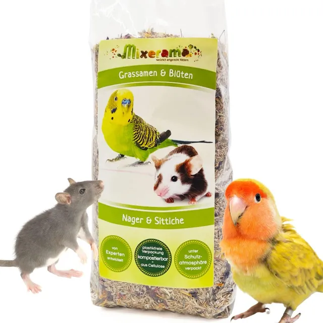 mixerama-grassamen-bl-ten-erg-nzungsfutter-f-r-ratten-m-use-zwerghamster-und-sit image 1