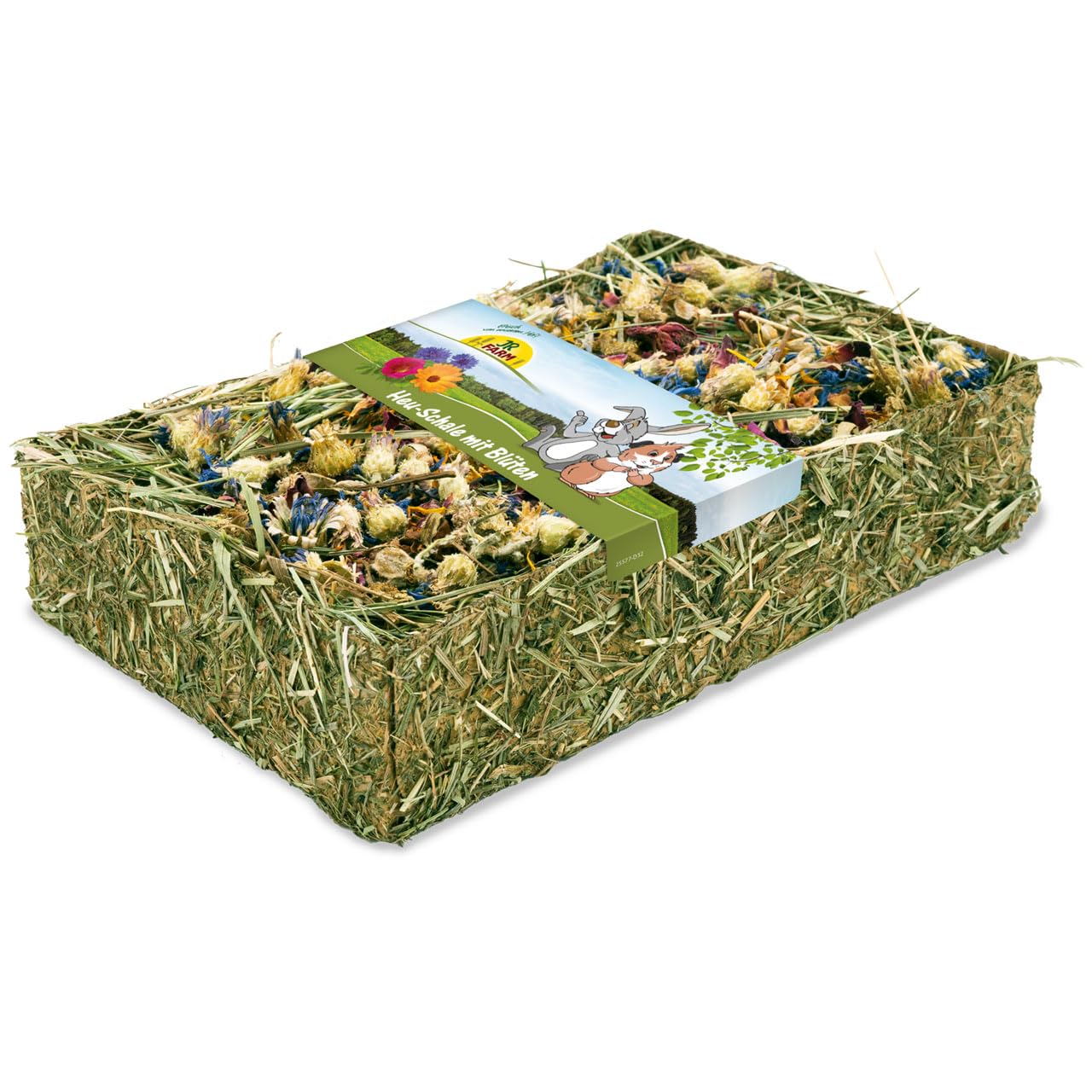 jr-farm-heu-schale-mit-bl-ten-essbare-naturfaserschale-100-g image 2