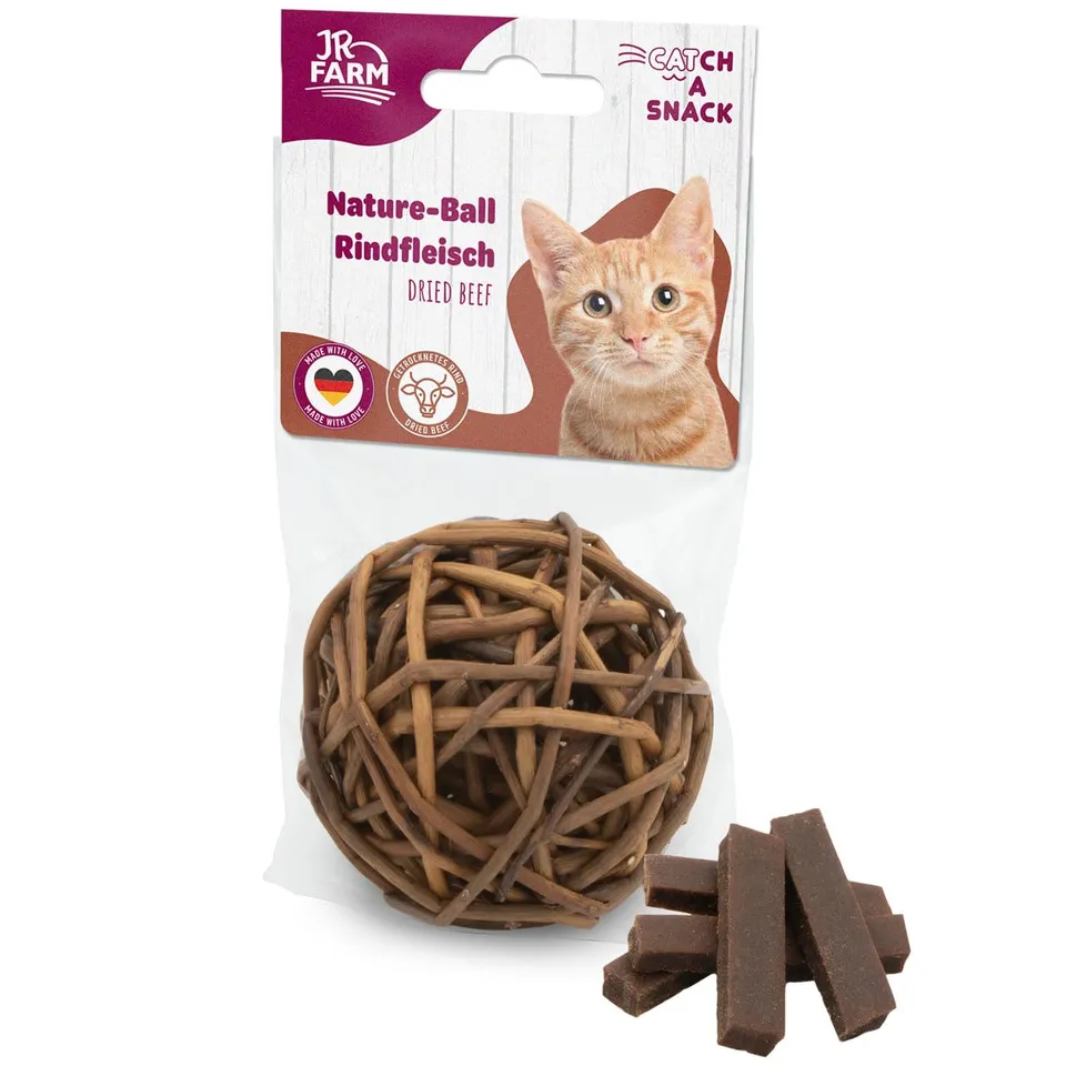 jr-farm-cat-nature-ball-rindfleisch-katzenspielball-aus-weide-15-g image 1