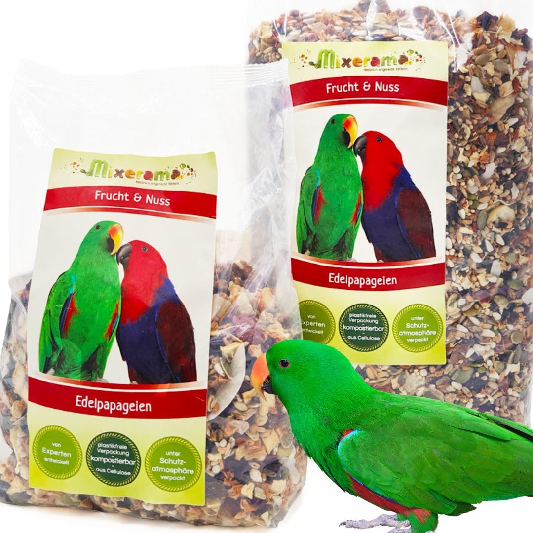mixerama-edelpapageien-frucht-nuss-pelletfreies-papageienfutter-f-r-edelpapagei image 1