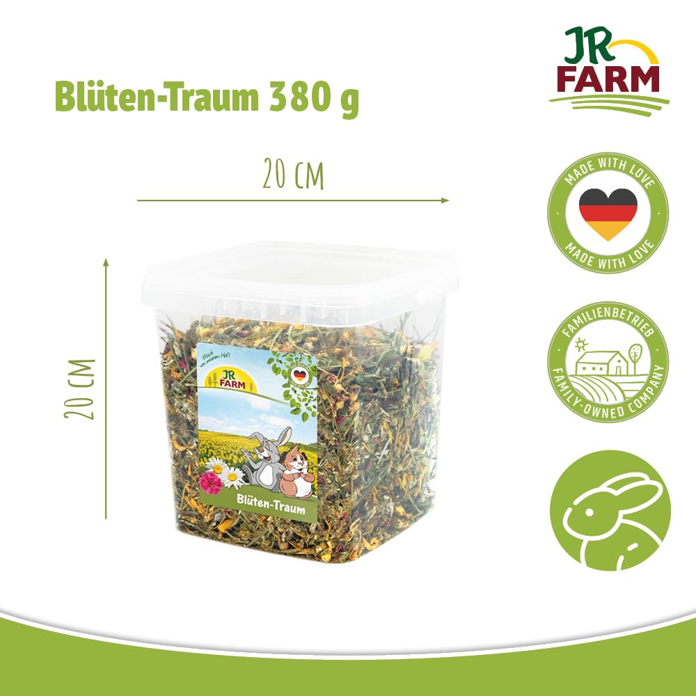 jr-farm-bl-ten-traum-380-g-eimer-kr-uter-bl-tenmix-f-r-zwergkaninchen-und-nager image 2