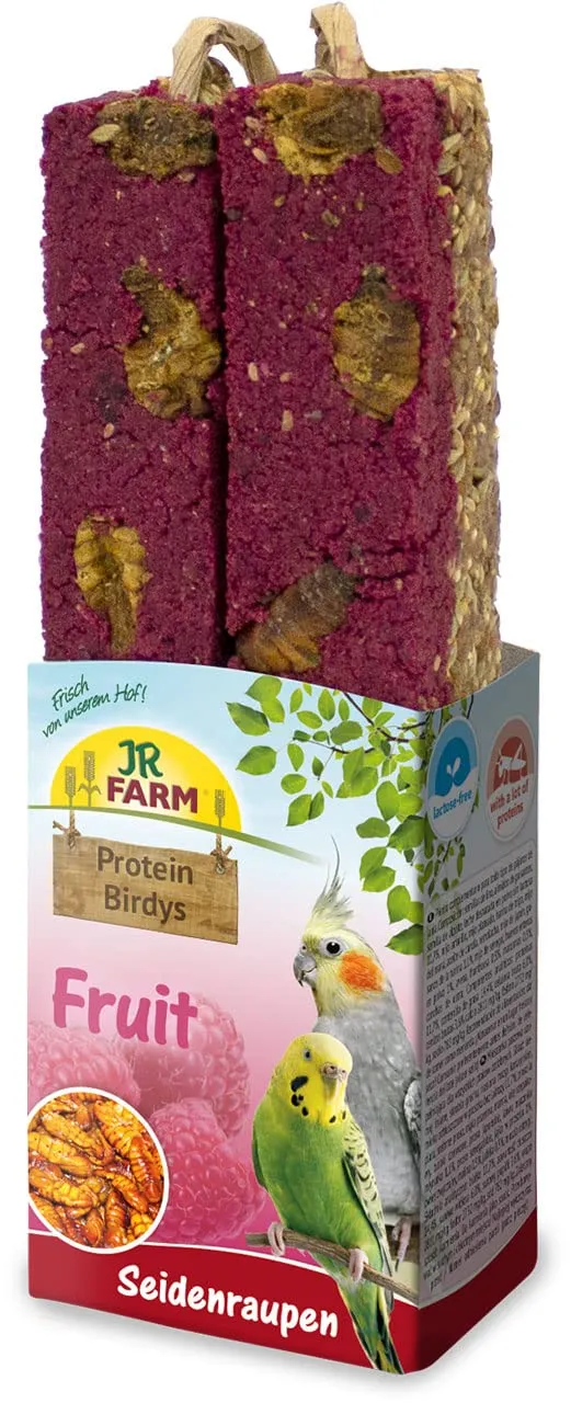 jr-farm-birds-protein-birdys-fruit-mit-seidenraupen-150-g image 1