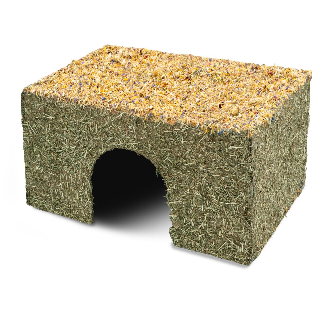 jr-farm-heu-haus-bl-te-mittel-300-g-essbares-nagerhaus image 2