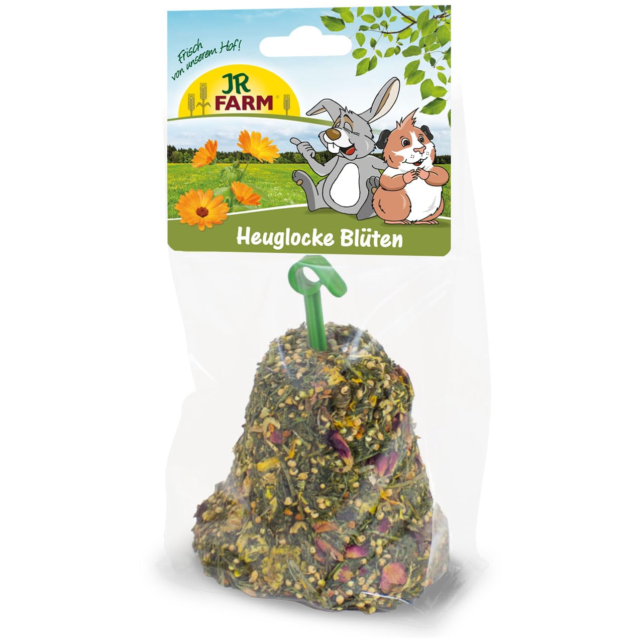 jr-farm-heuglocke-bl-ten-rohfaserreiche-heuglocke-mit-ringelblume-und-rose image 1