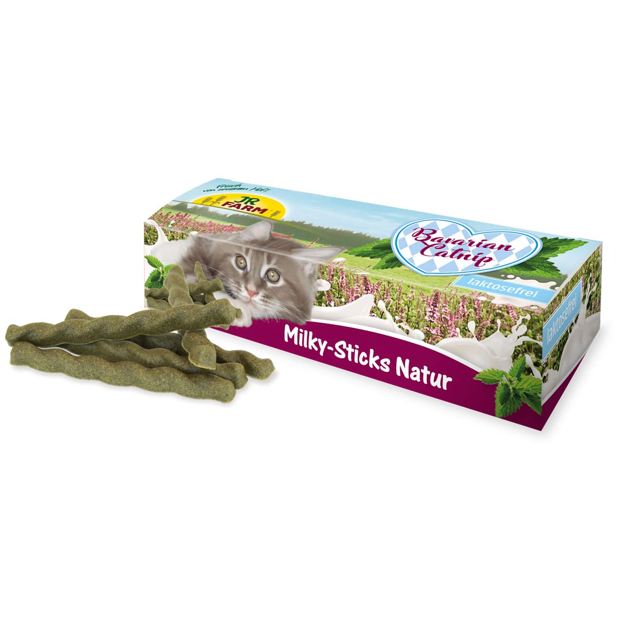 jr-farm-cat-bavarian-catnip-milky-sticks-natur-35-g-kausnack-mit-milch-und-catni image 2