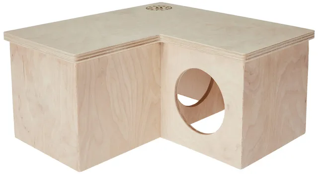getzoo-premium-eckhaus-murmel-26x26x13-cm-eckhaus-mit-3-kammern-f-r-hamster-renn image 1
