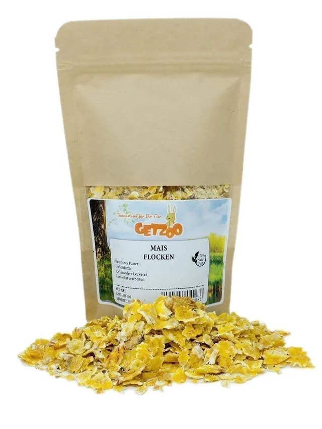 getzoo-premium-maisflocken-100g-energiereicher-ballaststoffreicher-snack-f-r-nag image 1