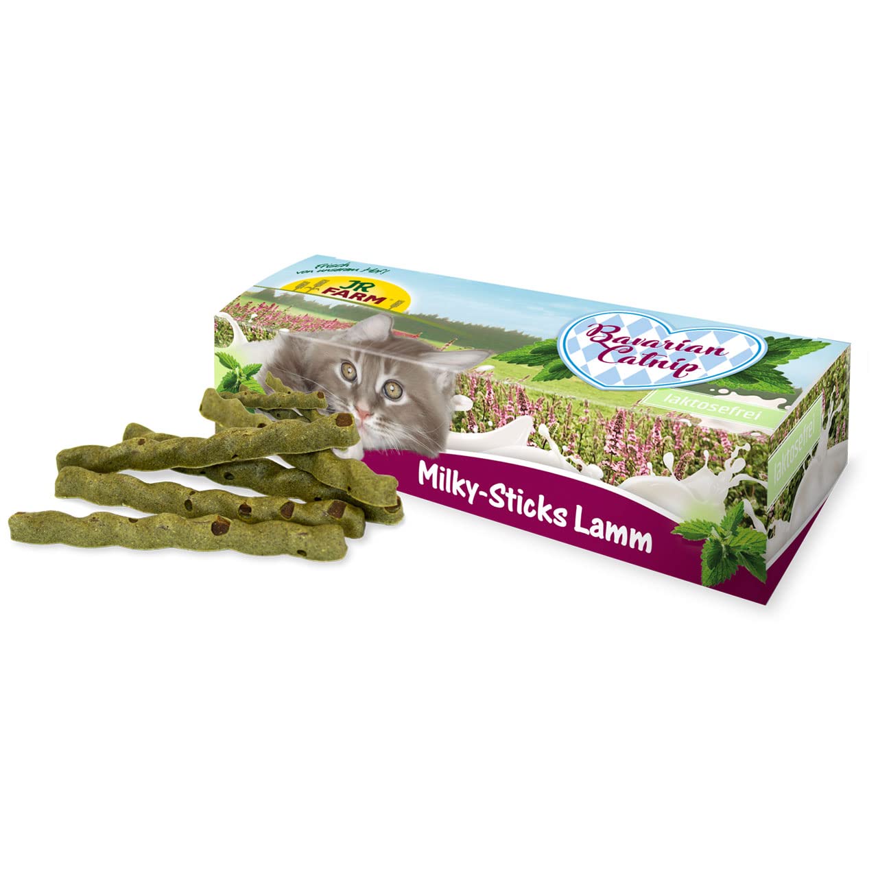 jr-farm-bavarian-catnip-milky-sticks-lamm-35-g-kausnack-f-r-katzen image 2