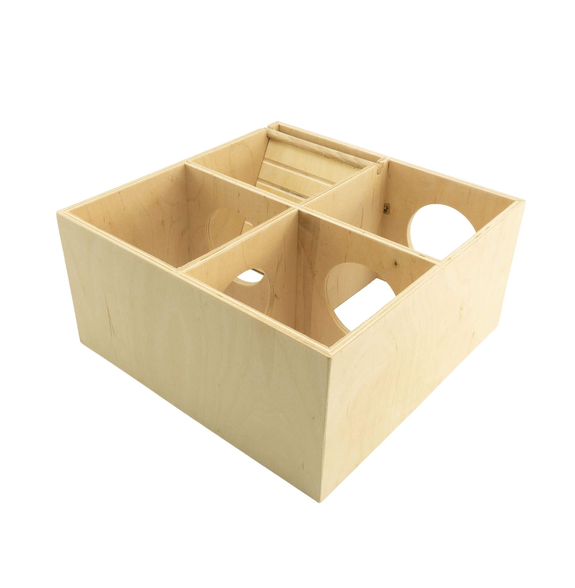 getzoo-wohnhaus-nido-mit-schieferdach-25x25-cm-hamsterhaus-vierkammer image 5