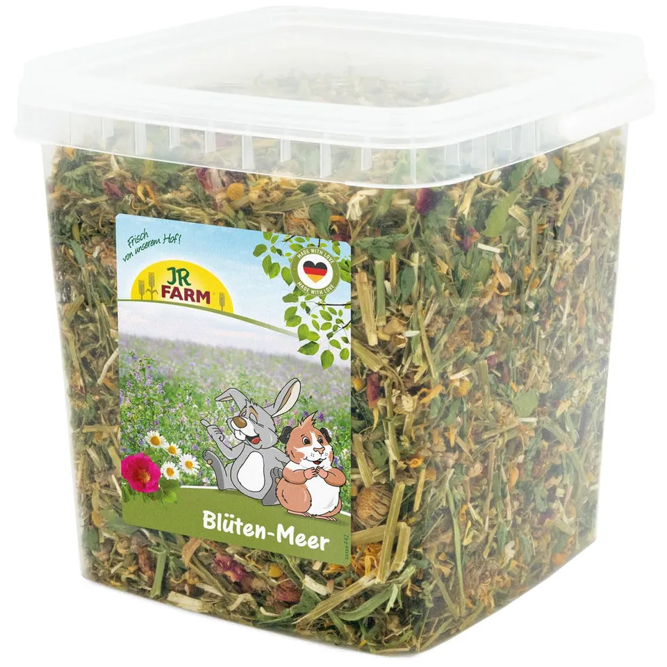 jr-farm-bl-ten-meer-600g-im-eimer-bl-ten-kr-uter-mix-f-r-zwergkaninchen-und-nage image 1