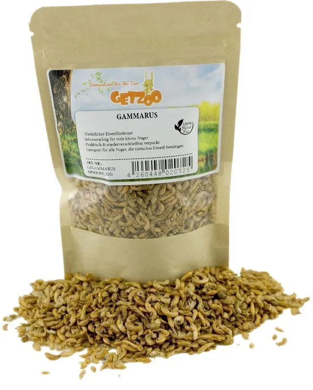 getzoo-gammarus-25g-eiwei-reiche-nahrung-mit-ballaststoffen-f-r-hamster-m-use-ra image 1