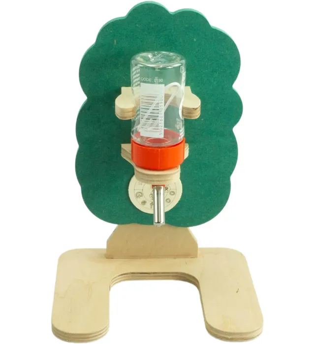 getzoo-baumtr-nke-aus-holz-gr-n-classic-trinkflasche-75-ml image 1
