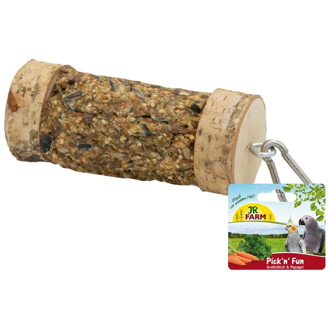 jr-farm-pick-n-fun-gro-sittich-papagei-knabberholz-185-g image 1