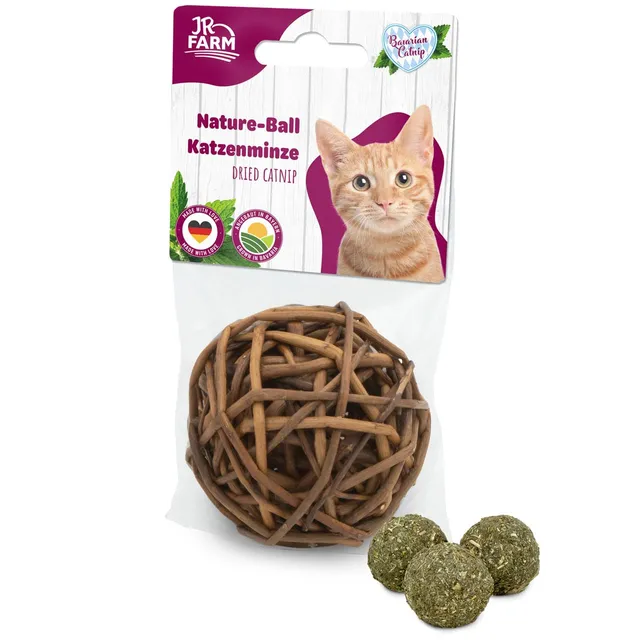 jr-farm-cat-bavarian-catnip-nature-ball-katzenminze-spielball image 1