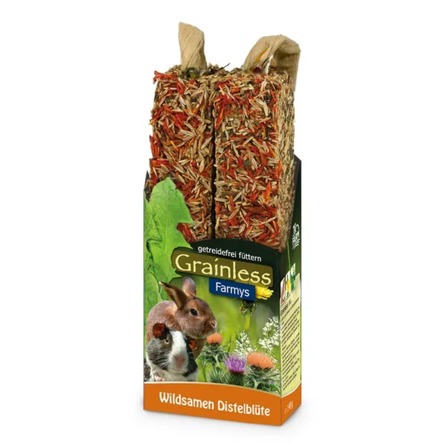jr-farm-grainless-farmys-wildsamen-distelbl-te-140-g-getreidefreie-knabberstange image 1