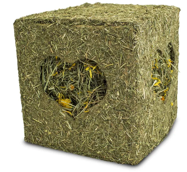 jr-farm-heu-w-rfel-gro-mit-bl-ten-450-g-bergwiesenheu-box-19-x-19-x-19-cm image 1