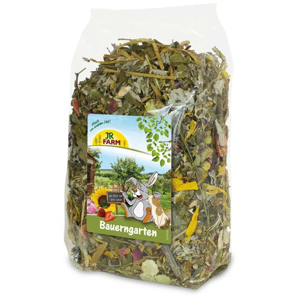 jr-farm-bauerngarten-150-g-kr-uter-bl-ten-mix-mit-erdbeeren-f-r-kleintiere image 1
